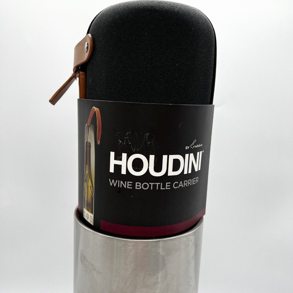 Houdini Wine Bottle Carrier And Bag Padded Cooler By Rabbit